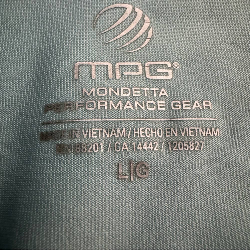 MPG Mondetta Athletic Dress Large Blue Racerback Activewear Sporty Built In Bra - Picture 4 of 8